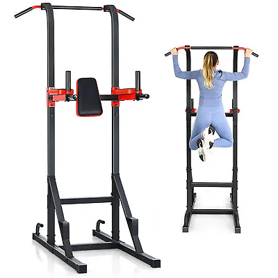 Power Tower Dip Station Multi-function Pull Up Bar Push Up Stand Gym Equipment • £99.95