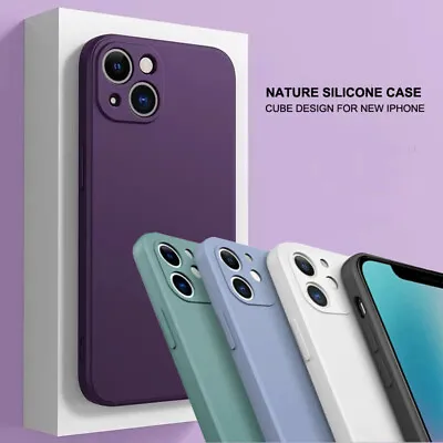 IPhone Silicone Case Shockproof For 15 14 13 12 11 Pro Max Mini SE X XR 7 8 Plus • $5.95