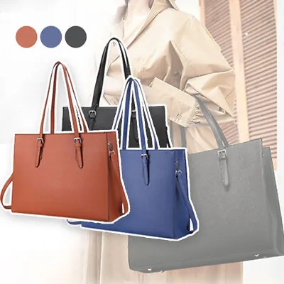 Laptop Bag For Women Waterproof Lightweight Leather Computer Tote Bag-15.6 Inch • $46.08