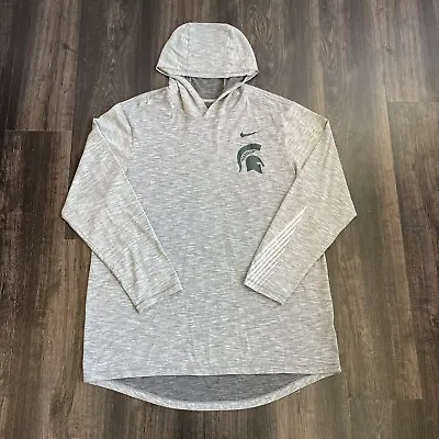 Michigan State Spartans Nike Tee Lightweight Hoodie Shirt Mens Size X-Large XL • $34.97