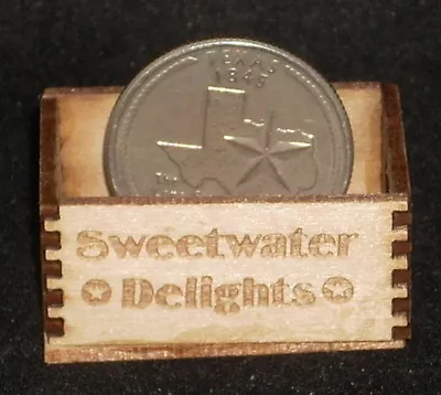 Dollhouse Miniature Sweetwater Delights Produce Crate 1:12 Vegetables Fruit Farm • $3