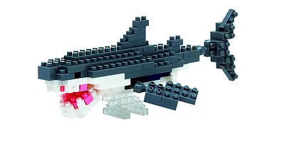 NEW NANOBLOCK Great White Shark - Nano Block Micro-Sized Building Blocks NBC-082 • $18.95