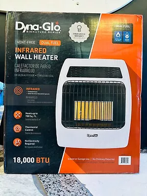 Dyna-Glo Wall-Mount 18000 BTU Gas Vent-Free Infrared Heater UPC 872076030812 • $145.88