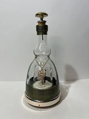 VTG Prince Musical Bottle Glass Liquor Decanter With Dancing Couple Works  • $84.95