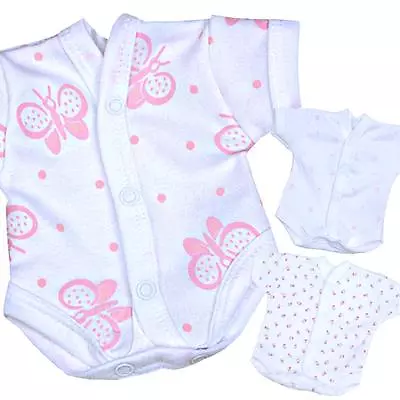 £4.99 • Buy BabyPrem Premature Tiny Baby Girls Clothes Neonatal SCBU NICU Bodysuit Vests 