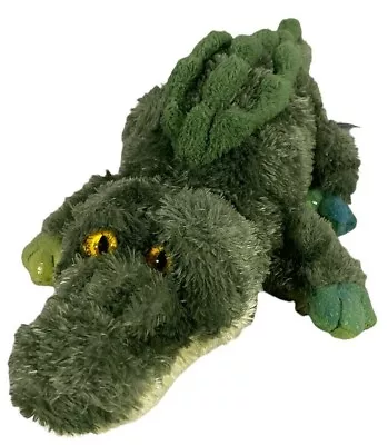 Vintage Aurora Alligator Crocodile Plush 11.5  Green Animal Stuffed Toy Kids  • $14.99