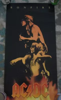 15  X 30  1997 AC/DC Bonfire Promotional Poster Collectible Rock Music • £23.16