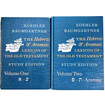 The Hebrew And Aramaic Lexicon Of The Old Testament Volumes 1 & 2 ISBN9004124454 • $607.99