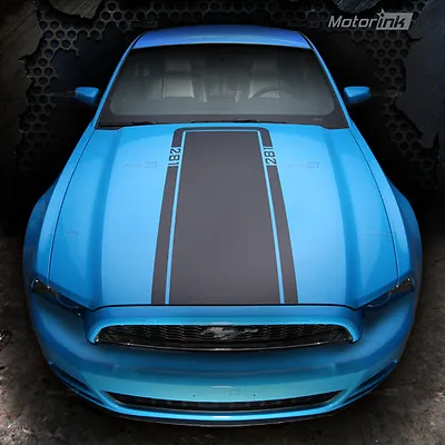 2010 2011 2012 2013 2014 Ford MUSTANG Mach1 Hood Blackout Rally Stripe Decal • $59