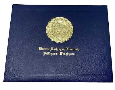 Western Washington University College Degree Diploma Case Holder Cover Frame • £16.86