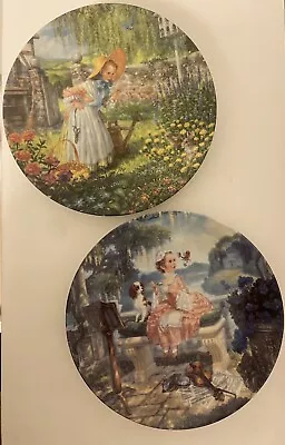 Knowles Collector Plates Gustafson LITTLE MISS MUFFET & MARY MARY QUITE CONTRARY • $25