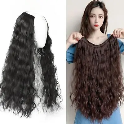 45cm55cm65cm Wig Female Long Curly Hair U-Shaped Big Wave Fluffy Sell • $11.56