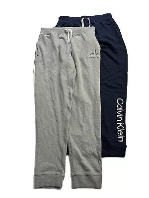 Calvin Klein Sleep Pant Womens Blue/gray Medium M (2-PACK) Return (Blue Washed) • $27.50