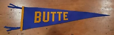 Rare 1920's 29  BUTTE MONTANA Hand Sewn Original Felt Pennant-Great Display • $104.99