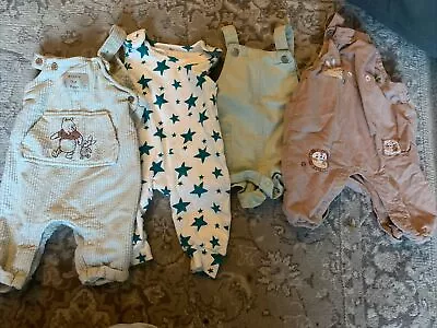 Baby Girl Dungarees Bundle Size 3-6 Months #446 • £2.50