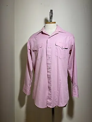 Men's Vintage Mesquite Niver Western Wear Button Down Shirt Size L (16 X 33) • $15