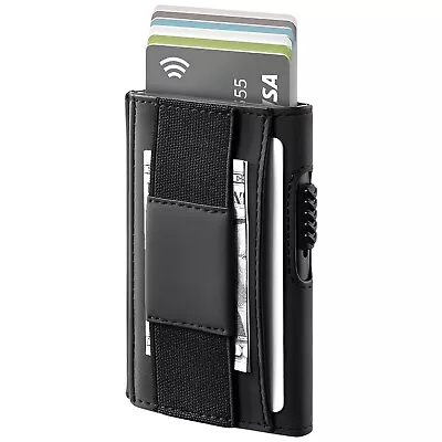 Tilonstar Slim Leather Mens Wallet RFID Blocking Money Band Clip Card Holder • $17.99