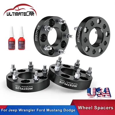 4Pcs 5x4.5 To 5x5 1.25  Adapters Wheel Spacers For Jeep Wrangler Ford Mustang • $72.96