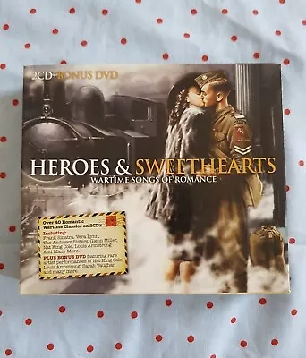 Heroes And Sweethearts Wartime Songs Of Romance Various Artists 2CD + DVD 2011 • £1.15