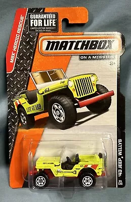 2014 Matchbox MBX Heroic Rescue ‘43 Jeep Willys #94 • $4