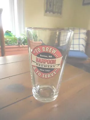 Harpoon Brewery Boston Vintage Pint Beer Glass • $19.95