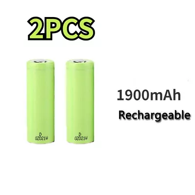 2 PCS Camera Rechargeable 18500 Li-lon Battery For Panasonic 1900mAh NCR18500A • £35.92