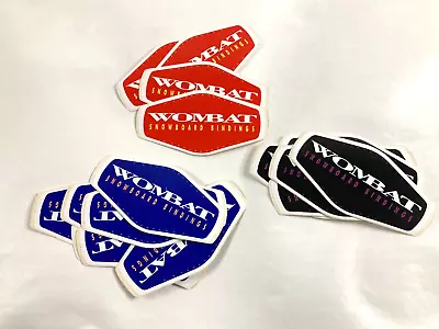 Vintage Wombat Snowboard Bindings Sticker Lot - 1980's 1990's • $29.99