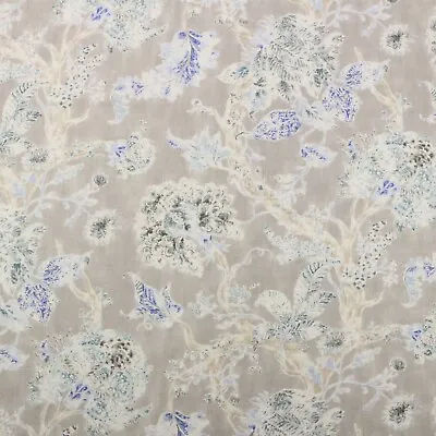 P Kaufmann  Millie Cloud Gray Blue Green Distressed Floral Fabric By Yard 54 W • $11.25