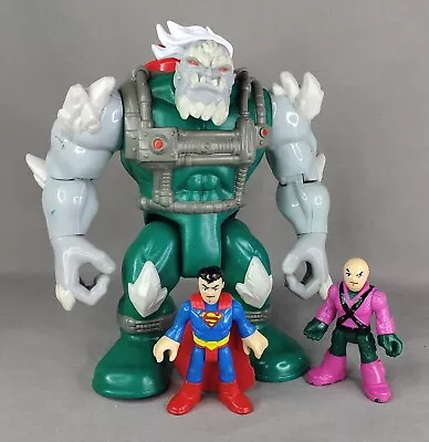 Imaginext DC Super Friends Doomsday Superman Lex Luthor Action Figures  • £4