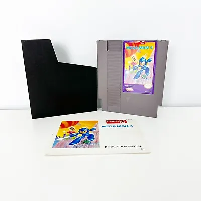 Mega Man 4 (Nintendo Entertainment System 1992) NES With Manual TESTED • $69.99