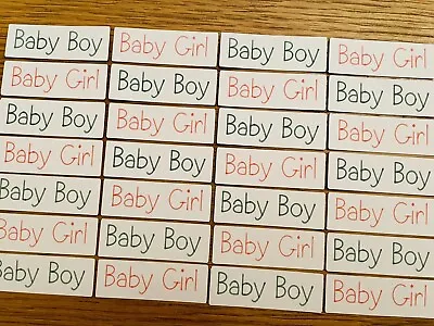 15x New Baby Card Toppers Sentiments Banners Card Making Boy Girl • £2.59