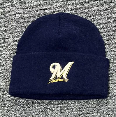 New Blue Rossmor Industries Milwaukee Brewers Cuffed Knit Winter Beanie • $17.09