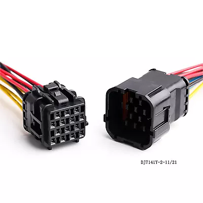 Car 1-14 Pin Sealed Waterproof Male & Female Electrical Wire Auto Connector Plug • £148.19