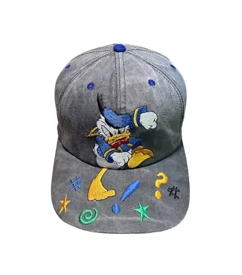 Vintage Walt Disney World Angry Donald Duck Snapback Goofy’s Hat Co Cap USA Made • $39