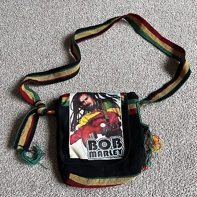 Vintage Bob Marley Crossbody Shoulder Bag Rasta Y2K Reggae • $17