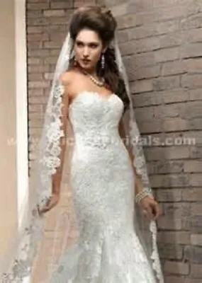NWT Beautiful Maggie Sottero Wedding Gown Dress Charisse With Veil Size 4 Ivory • $699