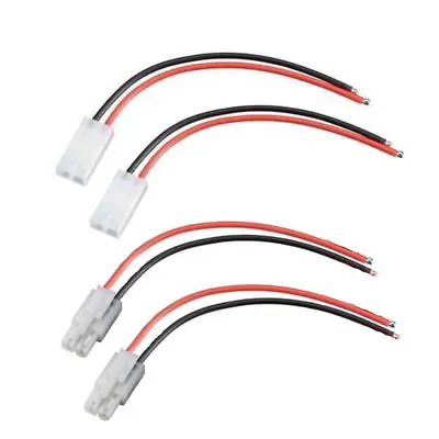 2 X RC Pairs Male + Female Tamiya Battery Connector 14AWG 13cm Wire • £5.99