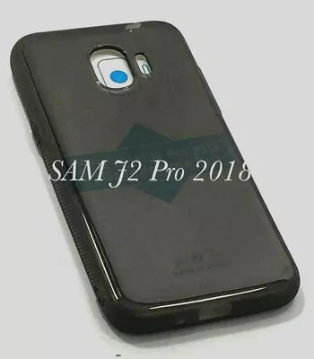 Grey Soft TPU Gel Jelly Back Case For Samsung Galaxy J2 Pro 2018 Free SP • $8.95