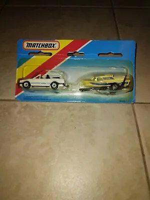 1987 Matchbox Two Pack TP-115 Boat Set/Ford Escort MOC • $39.95