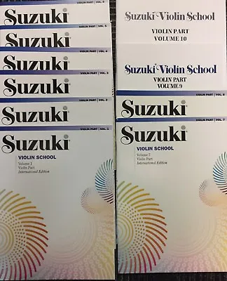 $279.43 • Buy Suzuki Violin School Volume 1-10 Complete Set Book/CD FREE SHIPPING