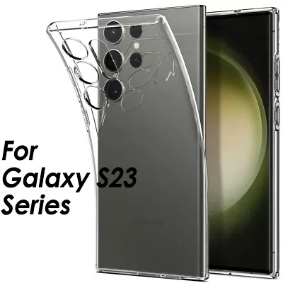 £3.95 • Buy Phone Case For Samsung Galaxy S23 Ultra/S23/S23 Plus Clear Silicone Gel Cover
