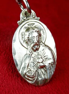 Catholic Carmelite Nun Vintage Our Lady Of CARMEL Sterling Silver Scapular Medal • $49.99