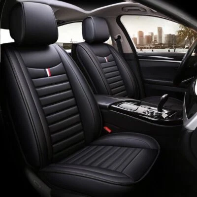 $189 • Buy Car Seat Covers Fit For Uber Drivers Full Set Leather Waterproof Protect Seats 1