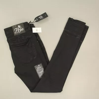 Prps Men's Cayenne Jeans Size 32 35  Inseam Black Stretch Super Skinny Fit NWT • $52.49