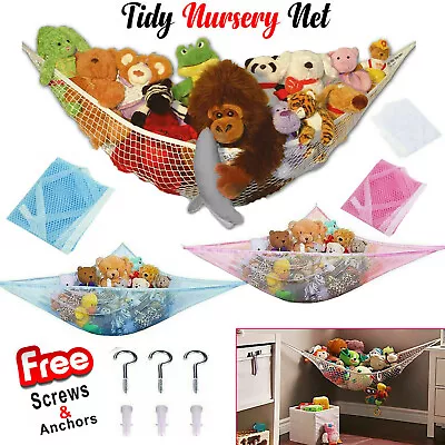 £3.85 • Buy  Toy Hammock Cuddly Large Soft Storage Mesh Net Teddy Bear Baby Bedroom Nursery