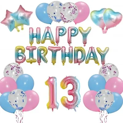40th 50th Birthday Balloons Age Ballon 30th 18th 21st B'day Party Decoration UK  • £8.95