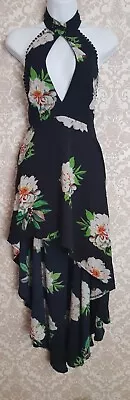 £4.99 • Buy High Low Backless Dress Size M Floral