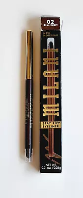 Milani STAY PUT EYELINER With Built In Sharpener ~ 02 SEMI SWEET ~ 0.01 Oz NEW • $12.94