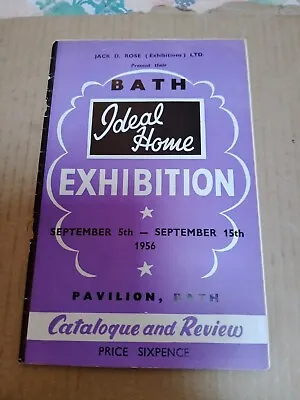 Bath Ideal Home Exhibition. 1956 Catalogue And Review. • £6