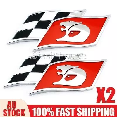 2X HSV Racing Flag Badge Emblem Holden Commodore V8 SV6 SS SV8 GTS R8 Maloo NEW • $38.85